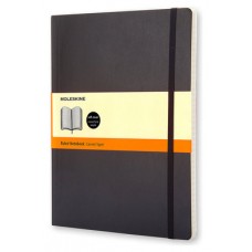 LIBRETA CLASICA TAPA BLANDA NEGRA XL (19X25CM) RAYADA MOLESKINE QP621 (Espera 4 dias)