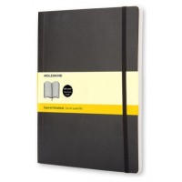 LIBRETA CLASICA TAPA BLANDA NEGRA XL (19X25CM) CUADRICULADA MOLESKINE QP622 (Espera 4 dias)