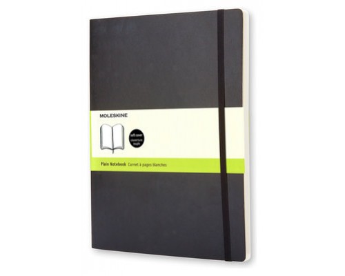 LIBRETA CLASICA TAPA BLANDA NEGRA XL (19X25CM) LISA MOLESKINE QP623 (Espera 4 dias)