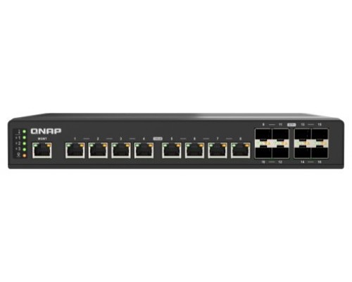 QNAP QSW-IM3216-8S8T switch Gestionado 10G Ethernet (100/1000/10000) Negro (Espera 4 dias)