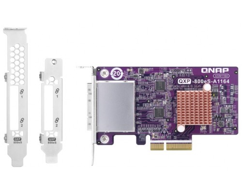 QNAP QXP-800ES-A1164 tarjeta y adaptador de interfaz Interno Mini-SAS (Espera 4 dias)