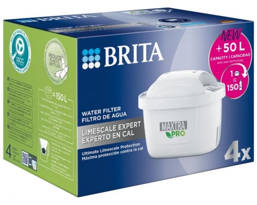 Filtro de agua BRITA 1050823 MXPRO EXPERTO CAL Pack 4 (Espera 4 dias)
