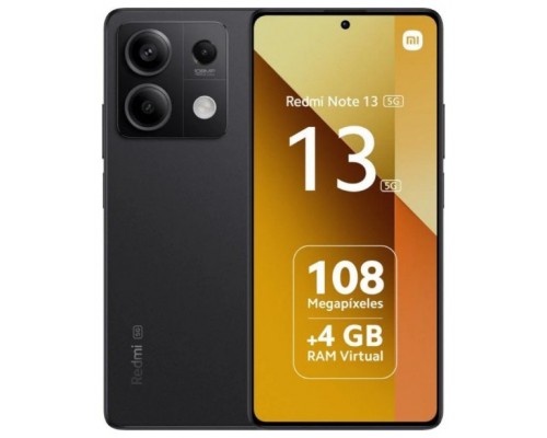 SMARTPHONE REDMI NOTE 13 5G (8+256GB) BLACK XIAOMI (Espera 4 dias)