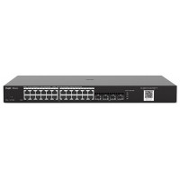 REYEE 24-Port Gigabit L2 Managed POE Switch, 24 Gigabit RJ45 POE/POE+ Ports, 4 SFP Slots, 370W PoE