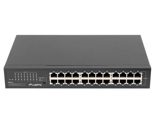 SWITCH LANBERG 24 PUERTOS GIGABIT ETHERNET RACK 19"