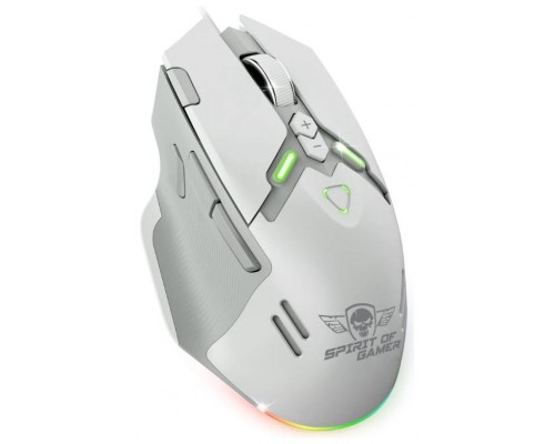 Spirit of Gamer Rat&oacute;n Elite M60 Blanco RGB