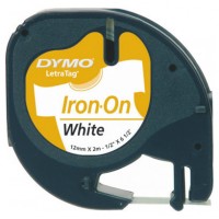 DYMO Cinta LT 12mmx4mt -Negro/Blanco para ropa