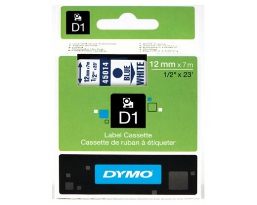 CINTA ROTULADORA D1 12MMX7M AZUL/BLANCO DYMO S0720540 (Espera 4 dias)
