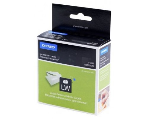 DYMO Etiqueta LW remitente 25x54mm, 1 rollo etiquetas (500) Papel blanco