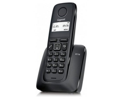 Gigaset A116 Teléfono DECT Identificador de llamadas Negro (Espera 4 dias)