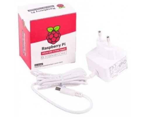 Raspberry alimentador oficial para Pi 4 - USB-C - 5V -