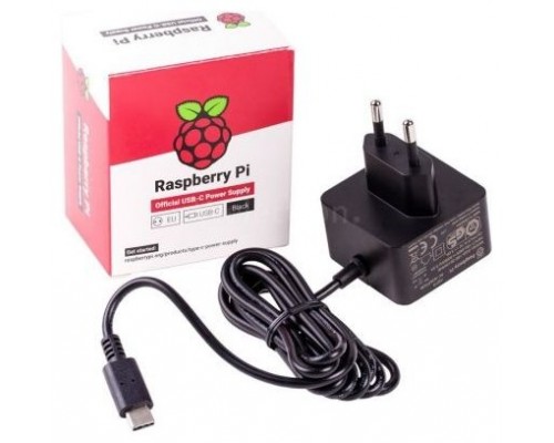 Raspberry alimentador oficial para Pi 4 - USB-C - 5V -