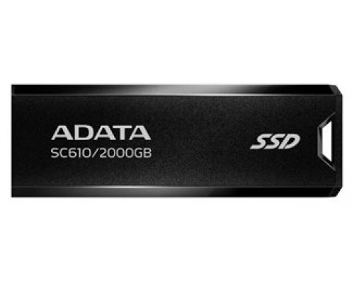 ADATA SC610 SSD Externo 2TB USB 3.2 Gen2 Negro