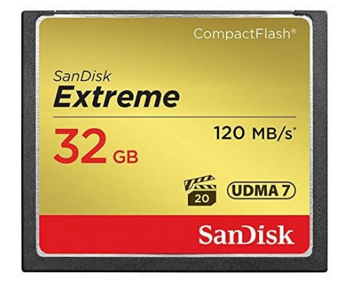 Sandisk 32GB Extreme memoria flash CompactFlash (Espera 4 dias)