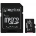 MEMORIA SD MICRO 128GB  CLASE 10 KINGSTON + ADAPTADOR