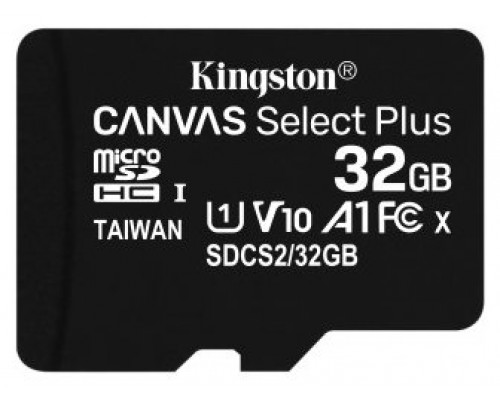 MEMORIA MICRO SD 32GB XC1 C10 A1 KINGSTON (Espera 4 dias)