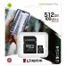 MEMORIA SD MICRO 512GB KINGSTON CLASE 10 + ADAPTADOR