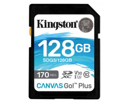 Kingston Canvas Go! Plus SD 128GB class 10 U3 V30