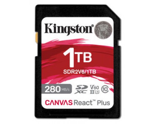 Kingston Technology Canvas React Plus 1 TB SDXC UHS-II Clase 10 (Espera 4 dias)