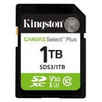 Kingston Technology 1 TB SDXC Canvas Select Plus Gen3 150 MB/s C10 UHS-I U3 V30 (Espera 4 dias)-10518 Kingston Technology 1 TB SDXC Canvas Select Plus Gen3 150 MB/s C10 UHS-I U3 V30 (Espera 4 dias)