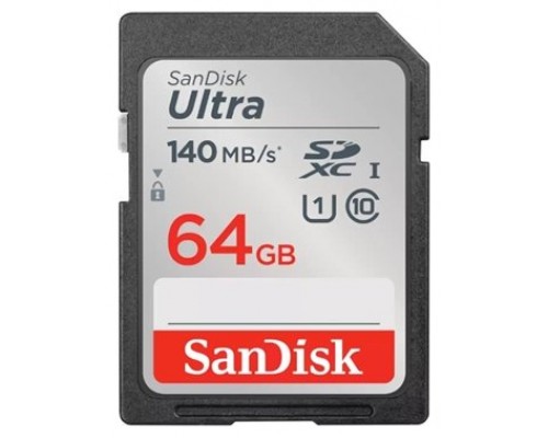 SanDisk Ultra 64 GB SDXC UHS-I Clase 10 (Espera 4 dias)