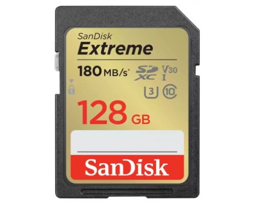 SanDisk Extreme 128 GB SDXC UHS-I Clase 10 (Espera 4 dias)