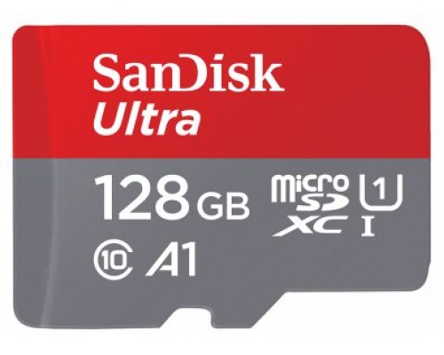 MICRO SD 128 GB 1 ADAP. CLASS 10 SANDISK (Espera 4 dias)