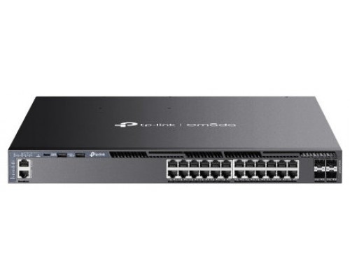 TP-Link Omada SG6428XHP switch Gestionado L3 Gigabit Ethernet (10/100/1000) Energía sobre Ethernet (PoE) 1U Negro (Espera 4 dias)