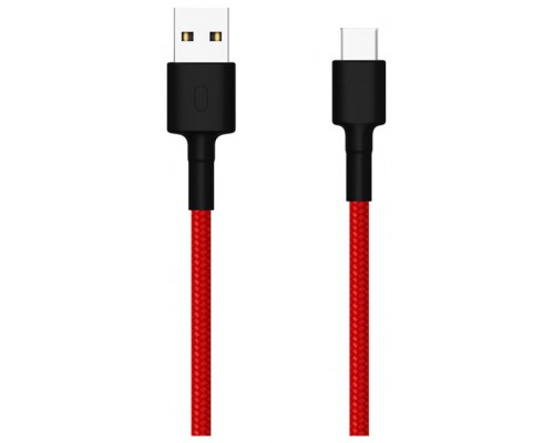 CABLE USB XIAOMI USB MACHO USB TIPO-C MACHO ROJO NEGRO