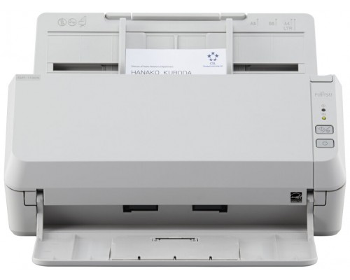 RICOH - FUJITSU Escaner SP-1130N, Escaner de Oficina LED USB 3.2 Gigabit Ethernet con ADF, Duplex, A4, 30 ppm/60 ipm.