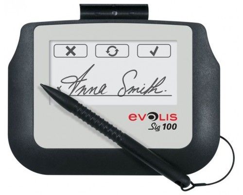 Evolis SIG100 10,2 cm (4") Blanco, Negro LCD (Espera 4 dias)