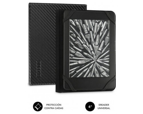 FUNDA EBOOK CLEVER 6"" NEGRO SUBBLIM (Espera 4 dias)