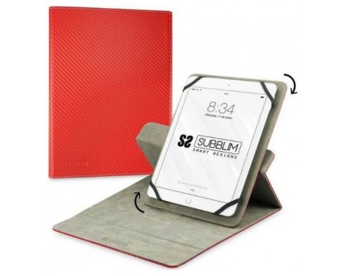 SUBBLIM Funda Tablet Rotate 360 Executive Case 10,1" Red (Espera 4 dias)