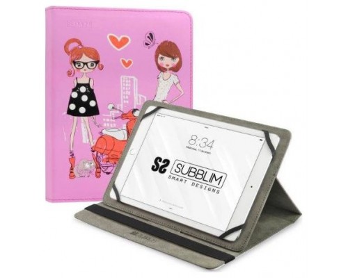 SUBBLIM Funda Tablet Universal TRENDY CASE FASHION GIRLS 10.1" (Espera 4 dias)
