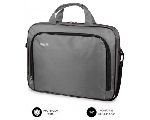 SUBBLIM Maletín Ordenador Oxford Laptop Bag 13,3"-14" Grey (Espera 4 dias)