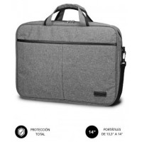 SUBBLIM Maletín Ordenador Elite Laptop Bag 13,3-14" Grey (Espera 4 dias)