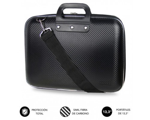 SUBBLIM Maletín Ordenador EVA Laptop Bag Carbon 13,3" Black (Espera 4 dias)