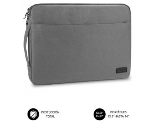 SUBBLIM Funda Ordenador Urban Laptop Sleeve 13,3-14" Grey (Espera 4 dias)