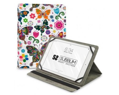 SUBBLIM Funda Tablet Universal TRENDY CASE MARIPOSAS 11" (Espera 4 dias)