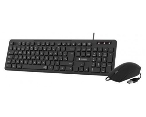 TECLADO + RATON BUSINESS SLIM SILENCIOSO WIRED NEGRO SUBBLIM (Espera 4 dias)