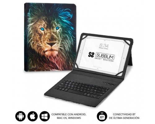 FUNDA TABLET SUBBLIM KEYTAB PRO BT TRENDY LEON