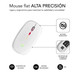 RATÓN ÓPTICO INALÁMBRICO 2.4G Y BT RGB LED DUAL FLAT MOUSE WHITE (Espera 4 dias)-1052 RATÓN ÓPTICO INALÁMBRICO 2.4G Y BT RGB LED DUAL FLAT MOUSE WHITE (Espera 4 dias)