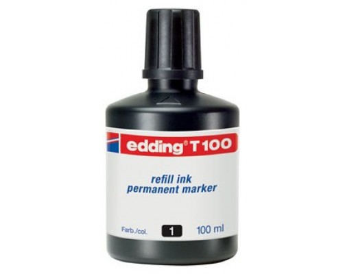 FRASCO TINTA PARA RELLENAR 100ML NEGRO EDDING T100-01 (Espera 4 dias)