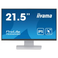 MONITOR IIYAMA 21,5" WHITE BONDED PCAP, 10P TOUCH WITH ANTI-FINGER PRINT COATING, 1920X1080, IPS-SLIM PANEL DESIGN, HDMI, DISPLAYPORT, 250CD/M² (WITH TOUCH), USB 2X 3.0 (T2252MSC-W2) (Espera 4 dias)