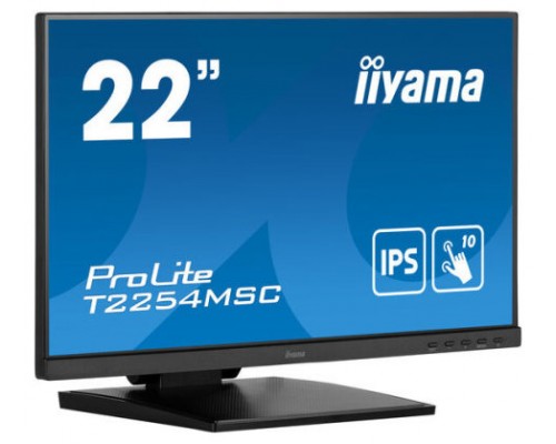 MONITOR IIYAMA 21,5" TACTIL T2254MSC-B1AG, IPS, FHD, 60 HZ, 4MS, 10 PUNTOS DE CONTACTO, HDMI, ALT. (Espera 4 dias)