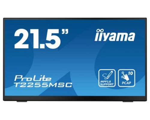 MONITOT IIYAMA 22" TACTIL CAPACITIVO, T2255MSC-B1, IPS, 60HZ, 5 MS, HDMI, USB, DISPLAYPORT, ALT, VESA 100 x 100 (Espera 4 dias)