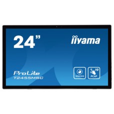 MONITOR IIYAMA 24" TACTIL T2455MSC-B1, IPS, 1920x1080, HDMI, DISPLAYPORT, 2 USB 3.0, ALTAVOCES, WEBCAM & MICROFONO (Espera 4 dias)