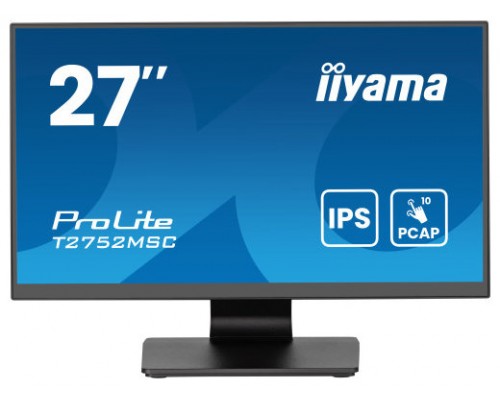 iiyama ProLite T2752MSC-B1AG pantalla para PC 68,6 cm (27") 1920 x 1080 Pixeles Full HD LED Pantalla táctil Negro (Espera 4 dias)