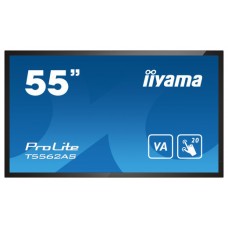 MONITOR IIYAMA 55" 4K 20P TACTIL IPS (T5562AS-B1) 3840X2160 / OPERACION 24/7 / HDMIX3 / HORIZONTAL Y APAISADO / 420CD/M2, 1200:1, 8MS, USB TOUCH INTERFACE, RS232C / 16GB EMMC / 2G RAM / 1GB EMBEDDED / SD CARD SLOT / ESHARE / VESA 200 MM (Espera 4 dia