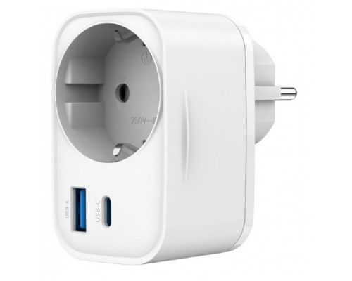 CARGADOR RAPIDO GEMBIRD USB DE 2 PUERTOS CON TOMA DE CA DE PASO 20 W BLANCO-1421 CARGADOR RAPIDO GEMBIRD USB DE 2 PUERTOS CON TOMA DE CA DE PASO 20 W BLANCO